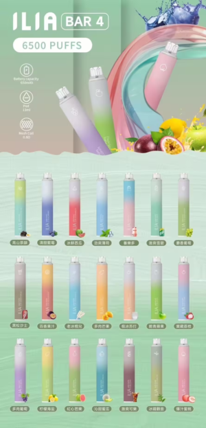 微信图片_20240502231342.png ILIA哩啞四代拋棄式6500口可充電 / 利亞絕美21色口味登場