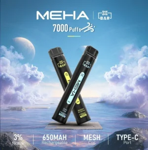 💖新品來啦！Meha-X-bar魅嗨小黑條 7000口｜黑到潮、抽到爽🔥【滿十送一】